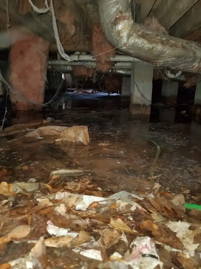 Crawl space flood assessment for Commercial Water Damage Restoration in Inverness