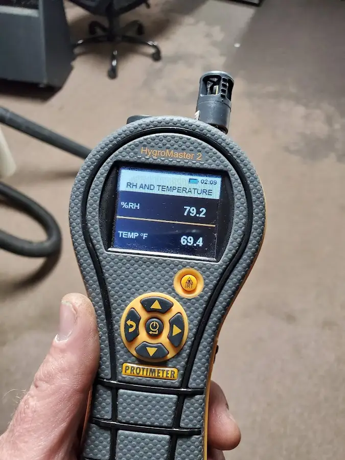 Moisture meter humidity assessment for Fire & Smoke Damage Restoration in Inverness